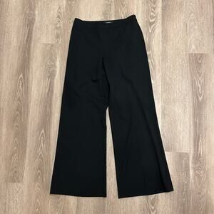 Lafayette 148 Wool Straight Leg Tailored Trousers Black Size 6